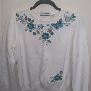 ALFRED DUNNER FLORAL BLOUSE